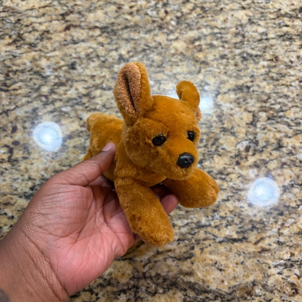 Aurora Plush Puppy Dog Golden Brown Stuffed Animal Toy Small 8 Inch